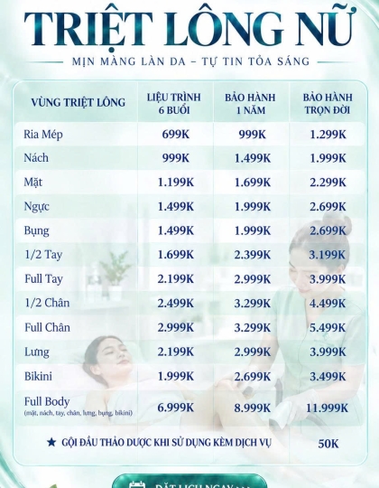 Triệt Lông Nữ